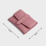  Ví Yuumy (  Thời trang nữ nhỏ gọn - Ví da YV29HR ) màu hồng ruốc 