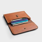  Ví Yuumy (  Thời trang nữ dáng ngắn - Ví da Mellow YV40BD ) bò đậm 