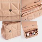  Túi Yuumy ( Thời trang nữ size 23 - Túi đeo chéo da Seasand YN212HP ) - Hồng phấn 