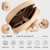  Balo Yuumy ( Thời trang nữ trẻ trung tiện dụng vừa A4 - Balo da Seasand YBA97HA ) - Dâu 