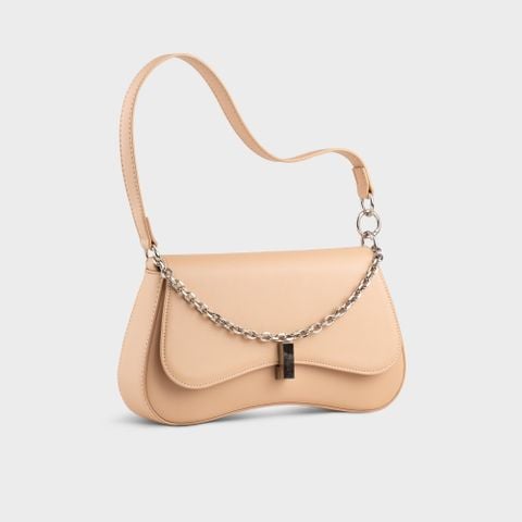 Túi xách đeo vai da nữ thiết kế đơn giản trẻ trung Yuumy Seasand YN226K màu kem