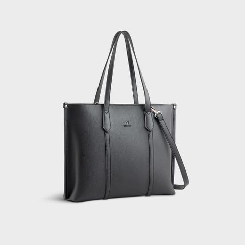 Túi xách da nữ dáng ngang phong cách basic Yuumy Bergen YTX57D màu đen