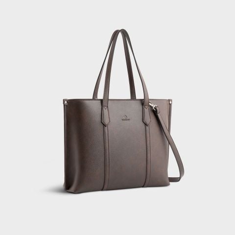 Túi xách da nữ dáng ngang phong cách basic Yuumy Bergen YTX57N màu nâu