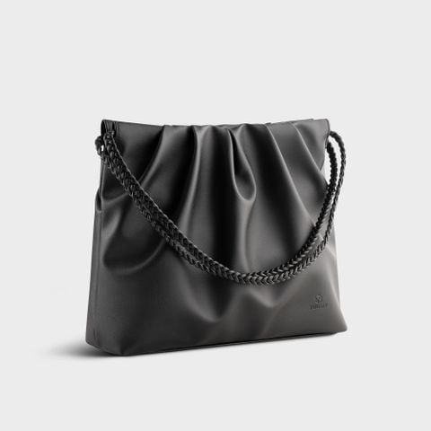 Túi xách da nữ thiết kế nếp nhăn sáng tạo Yuumy Seasand YTX58D màu đen