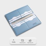  Ví nữ cầm tay dáng đứng Yuumy Ripple YV75XD màu xanh dương 