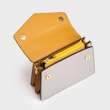  Túi Yuumy ( Thời trang nữ size 23 - Túi đeo chéo da YN97HR ) màu hồng ruốc 