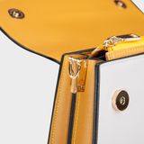  Túi Yuumy ( Thời trang nữ size 23 - Túi đeo chéo da YN97HR ) màu hồng ruốc 