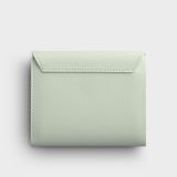  Ví nữ mini nắp gập khóa vàng Yuumy Seasand YV57XN màu xanh ngọc 