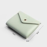  Ví nữ mini nắp gập khóa vàng Yuumy Seasand YV57XN màu xanh ngọc 