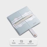  Ví Yuumy (  Thời trang nữ dáng dài - Ví da Seasand YV70XA ) màu xanh nhạt 