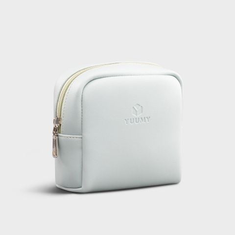 Túi Yuumy (Thời trang nữ đựng đồ trang điểm cỡ nhỏ - Túi da Seasand YMP1XA) màu xanh nhạt