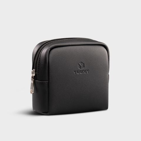 Túi Yuumy (Thời trang nữ đựng đồ trang điểm cỡ nhỏ - Túi da Seasand YMP1) màu đen