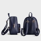  Balo Yuumy ( Thời trang nữ cỡ trung chần chỉ - Balo da YBA35X ) màu xanh đen 