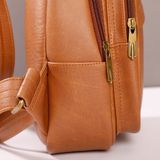  Balo Yuumy ( Thời trang nam,nữ - Balo đeo chéo da YBAC2BN ) màu bò nhạt 