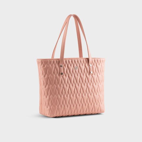 Túi xách da nữ chần chỉ kiểu dáng hiện đại YUUMY Seasand YTX52HP màu hồng phấn