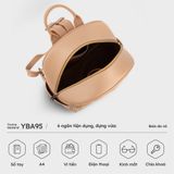  Balo Yuumy ( Thời trang nữ cỡ lớn - Balo da Seasand YBA95K ) - Kem 