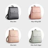  Balo Yuumy ( Thời trang nữ cỡ trung - Balo da Seasand YBA72D ) Màu đen 
