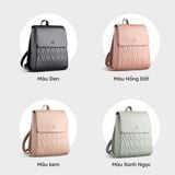  Balo Yuumy ( Thời trang nữ cỡ trung - Balo da Seasand YBA72HD ) Màu hồng đất 