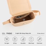  Túi Yuumy ( Thời trang nữ nắp gập đựng điện thoại dáng hộp - Túi đeo chéo da Seasand YN262D ) - Đen 