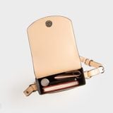  Túi Yuumy ( Thời trang nữ mini đựng điện thoại - Túi đeo chéo da Seasand YN239K ) - Kem 