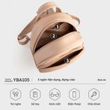  Balo Yuumy ( Thời trang nữ phong cách dễ thương - Balo da Seasand YBA105K ) - Kem 