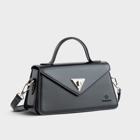  Túi Yuumy ( Thời trang nữ size 22 - Túi đeo chéo da Smooth YN243D ) - Đen 
