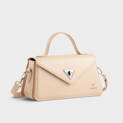 Túi Yuumy ( Thời trang nữ size 22 - Túi đeo chéo da Smooth YN243K ) - Kem