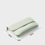  Ví Yuumy ( Thời trang nữ dáng ngang kèm dây đeo chéo - Ví da Seasand YV112XN ) - Xanh ngọc 