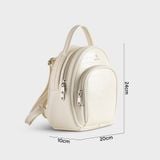  Balo Yuumy ( Thời trang nữ mini- Balo da Seasand YBA91T ) - Trắng 
