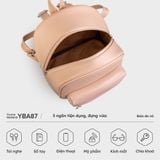  Balo Yuumy ( Thời trang nữ cỡ trung - Balo da Seasand YBA87T ) màu trắng 