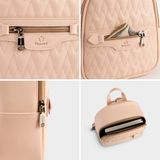  Balo Yuumy ( Thời trang nữ - Balo da Seasand YBA89HA ) màu hồng dâu 