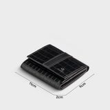  Ví Yuumy ( Thời trang nữ gấp gọn - Ví da Seasand YV102D ) - Đen 