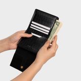  Ví Yuumy ( Thời trang nữ gấp gọn - Ví da Seasand YV102D ) - Đen 