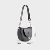  Túi Yuumy ( Thời trang nữ size 18 - Túi đeo vai da Seasand YN235D ) - Đen 