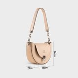  Túi Yuumy ( Thời trang nữ size 18 - Túi đeo chéo da Seasand YN235K ) - Kem 