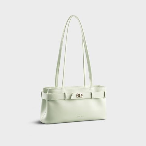 Túi Yuumy ( Thời trang nữ phối khóa trang trí - Túi xách da Seasand YTX69XN) màu xanh ngọc