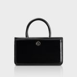  Túi Yuumy (Thời trang nữ phối quai xách size 21 - Túi đeo chéo da Smooth YN288D) màu đen 