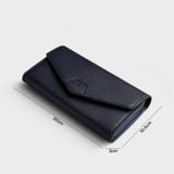  Ví Yuumy (  Thời trang nữ dáng dài - Ví da Seasand YV61X ) màu xanh đen 