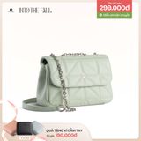  Túi Yuumy ( Thời trang nữ size 23 - Túi đeo chéo da YN212XN ) - Xanh ngọc 