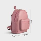  Balo Yuumy ( Thời trang nữ cỡ trung - Balo da Seasand YBA70HT ) Màu hồng tím 