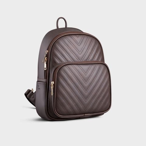  Balo Yuumy ( Thời trang nữ cỡ trung - Balo da Liberal YBA58N ) Màu nâu 