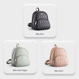  Balo Yuumy ( Thời trang nữ cỡ trung - Balo da Seasand YBA66D ) Màu đen 
