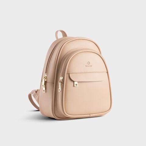 Balo da nữ mini phối ngăn Yuumy Seasand YBA51K màu kem