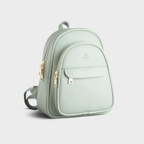  Balo Yuumy ( Thời trang nữ cỡ trung - Balo da YBA51XN  ) màu xanh ngọc 