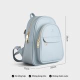 Balo Yuumy ( Thời trang nữ cỡ trung - Balo da YBA51XA ) màu xanh nhạt 