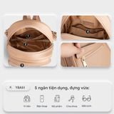  Balo Yuumy ( Thời trang nữ cỡ trung - Balo da Seasand YBA51K ) màu kem 