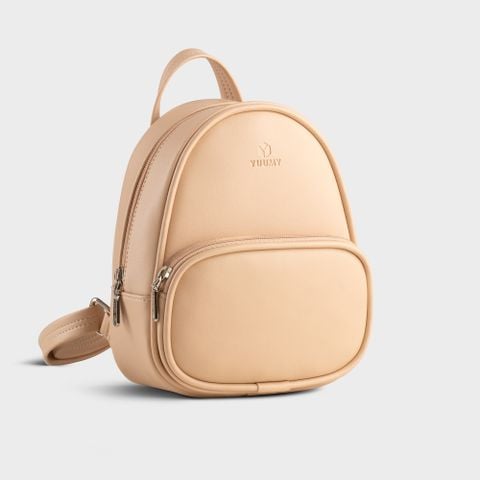 Balo da nữ mini phong cách dễ thương Yuumy Seasand YBA105K màu kem