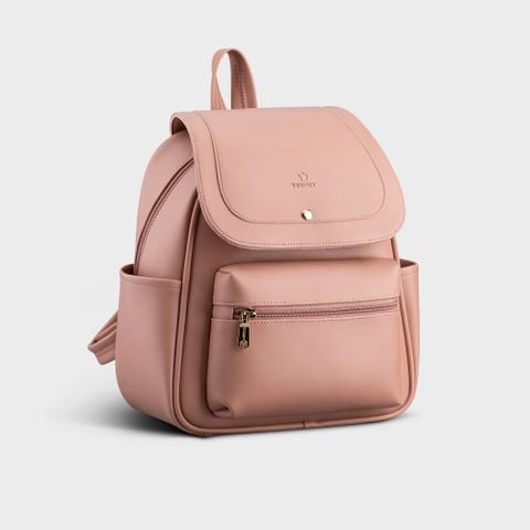  Balo Yuumy ( Thời trang nữ cỡ trung - Balo da Seasand YBA68HD ) Màu hồng đất 