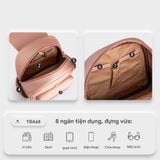  Balo Yuumy ( Thời trang nữ cỡ trung - Balo da Seasand YBA68K ) Màu kem 