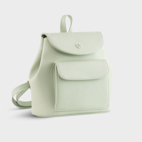 Balo da nữ nắp gập thời trang Yuumy Seasand YBA103XN màu xanh ngọc